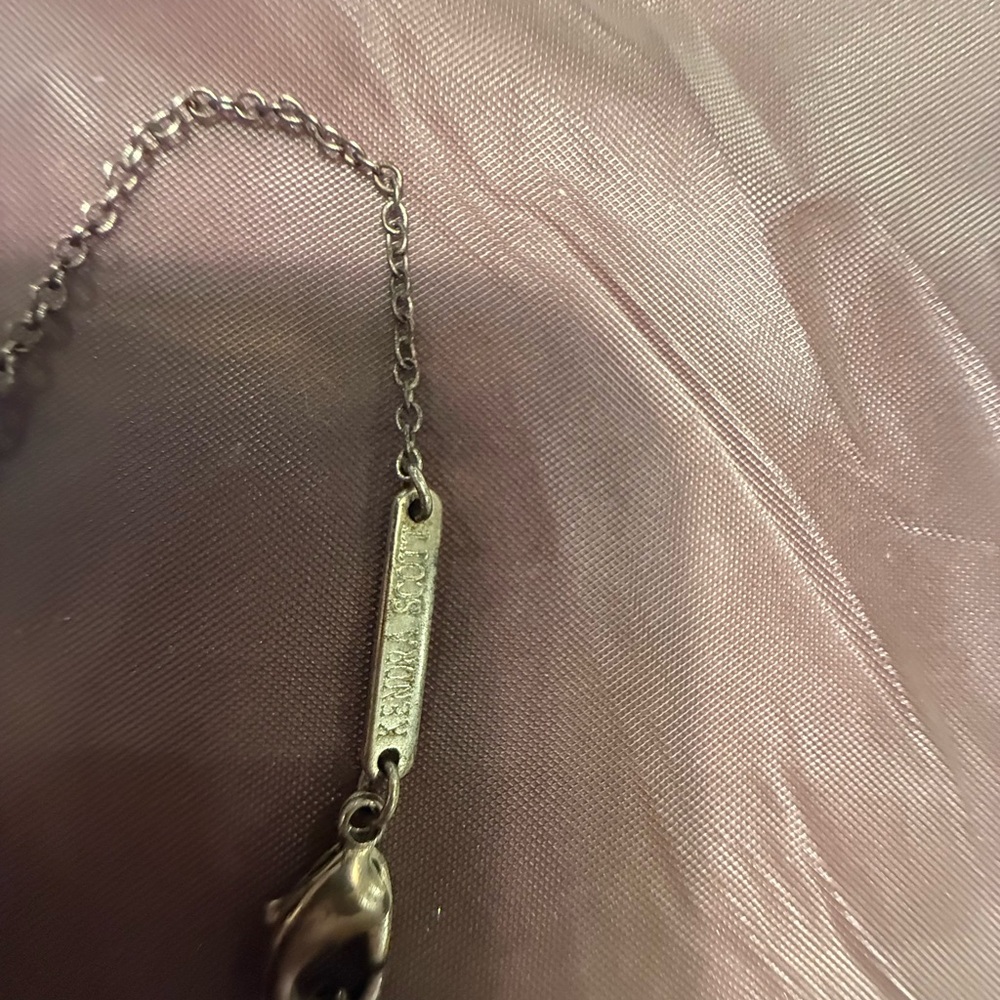 Vintage KENDRA SCOTT Catherine Platinum Drusy Necklace RARE Color-Gunmetal Grey - Picture 8 of 12